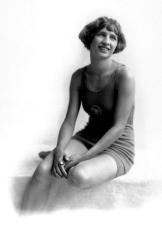 Sport, 1924 Olympic Games, Paris, France, Swimming, Sybil Bauer, U,S,A, the Gold medal winner in the Womens 100 metres Backstroke, She was the world record holder in all womens backstroke events, and undefeated when she died of cancer in 1927 at the age o